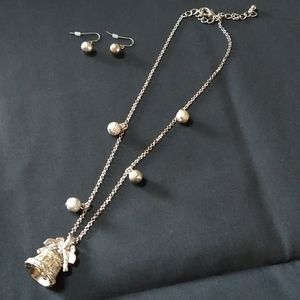 * New - Bell & Beads Necklace & Earrings
